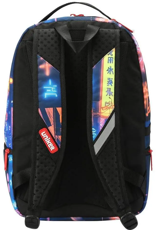 Alt view image 5 of 5 - UNIKER Travel Laptop Backpack,Graffiti Backpack for Work,Designer Laptop Backpack for 15.6 Inch,Water Resistant Bag, Tokyo