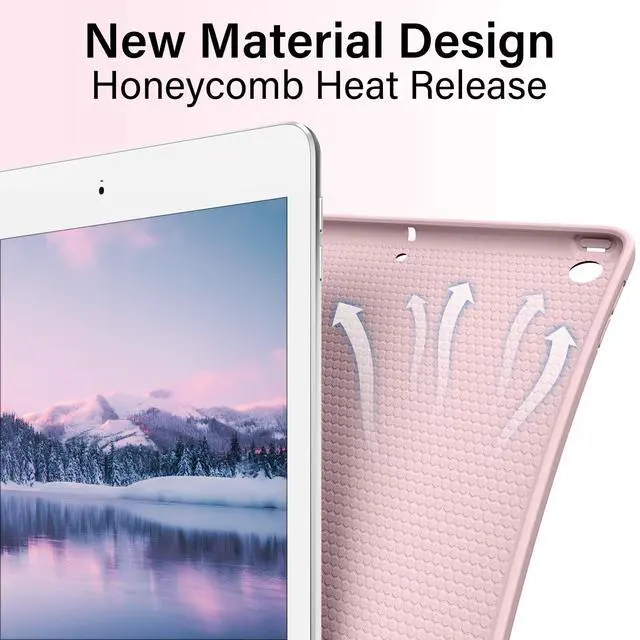 Alt view image 5 of 5 - BQDIYOO Keyboard Case for iPad 9th/8th/7th Generation(2021/2020/2019) Detachable Wireless Bluetooth Keyboard Case for 10.2 inch iPad 9/8/7 Cover with Pencil Holder Auto Wake/Sleep, Pink