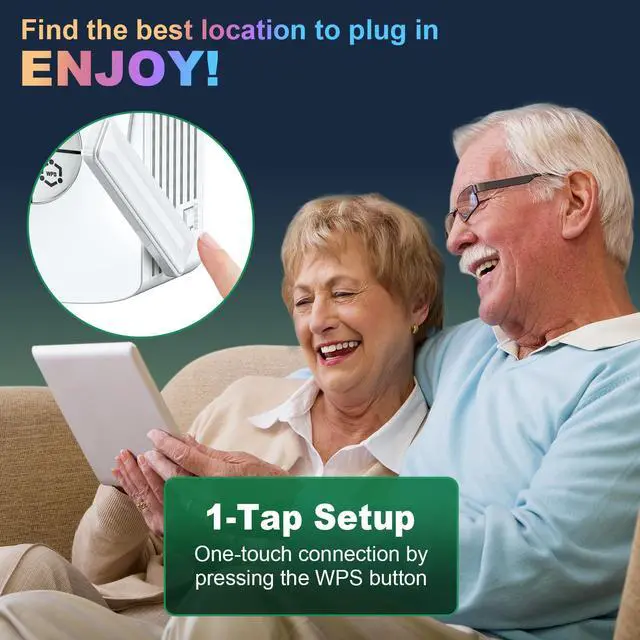 Alt view image 5 of 5 - 2400Mbps WiFi 6 Extender Signal Booster - 10K Sq.Ft Coverage w/5X Faster Internet Booster for Home & Outdoor | 5GHz Dual-Band Wireless Repeater with Ethernet Port, 4 Antennas Long Range for Router