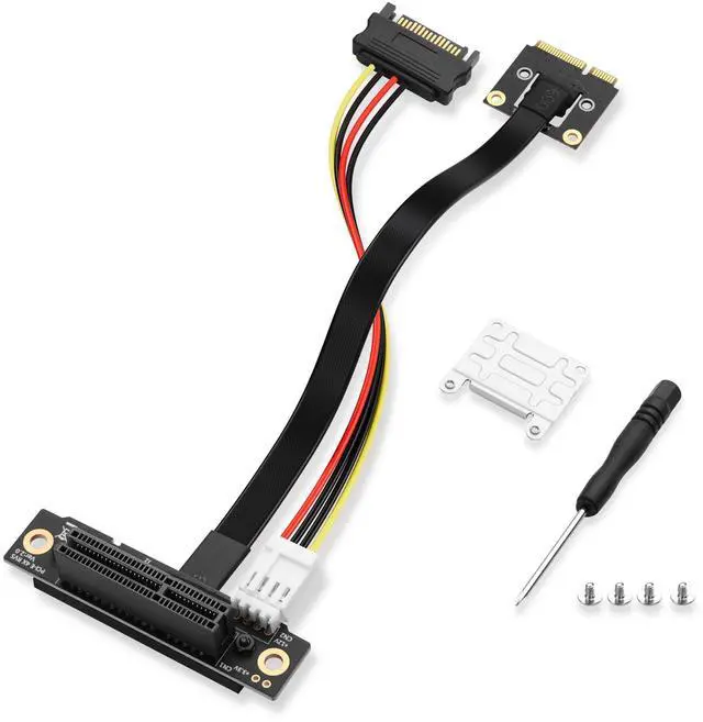 Main image of SinLoon Mini PCIE Wireless Network Card to PCIe X4 Extender Cable Mini-Pcie Male to PCI-E X4 Female Riser Cable 20CM