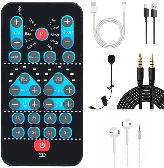 Main image of High-Definition Portable Voice Changer Sound Card with Real-Time Transformation, Ideal for Streaming, Gaming, and Entertainment Scenarios (M10-for PC)