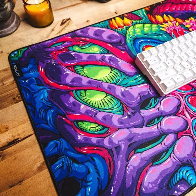 Alt view image 5 of 5 - META PCS - Hyperbeast Extended Gaming Mousepad - Full Desk Coverage - Smooth Polyester - Anti-Slip Rubber, Durable - Waterproof | Full-Color