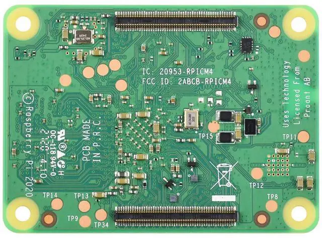 Alt view image 2 of 5 - Waveshare Pi Compute Module 4 Comes with Heatsink 2GB RAM 32GB eMMC Flash Without WiFi