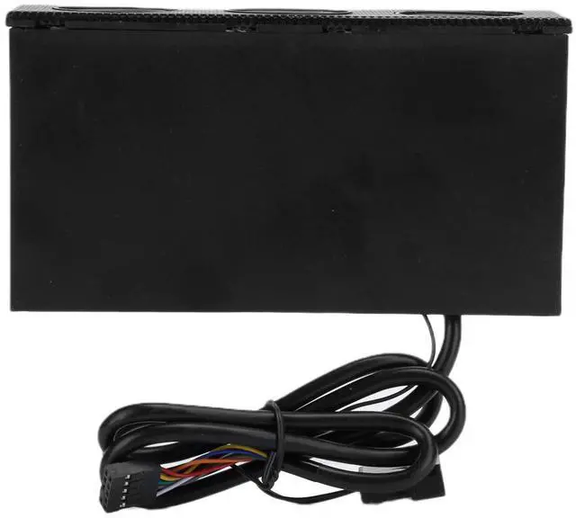 Alt view image 4 of 5 - Heayzoki PC Front Panel Speaker Stereo Surround Computer Case Builtin Mic Loudspeaker 5.25in STW9005, PC Floppy Drive Front Panel Card Reader with Low Temperature