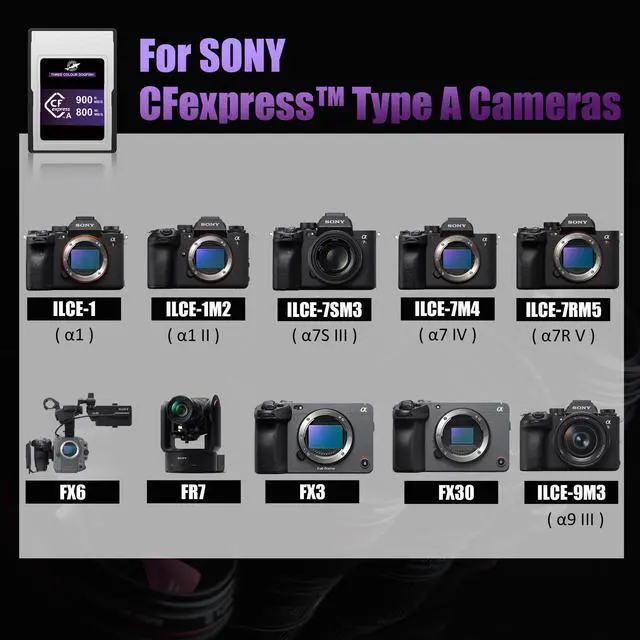 Alt view image 4 of 5 - Dogfish CFexpress Type A Memory Card 256GB, Up to 900MB/s Read Speeds for Sony Alpha/FX Cameras 4K 8K Recording and High Speed Continuous Shooting