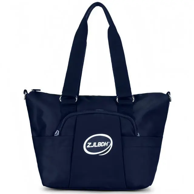 Main image of ZJLBDH Large Capacity Tote Handbag, Women's Nylon Shoulder Bag with Multiple Compartments, Casual Work Laptop Bag, 13 Inch (BLUE)