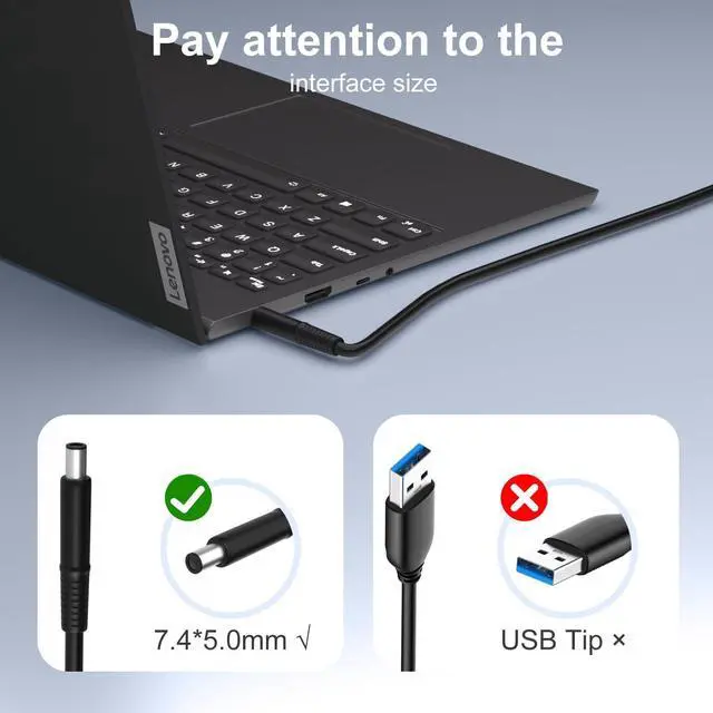 Alt view image 4 of 5 - Quekawi 180W 130W AC Charger Compatible with Dell Docking Station WD19 WD19S WD19TB WD19TBS WD22TB4 WD15 SD25 WD25 D6000 D6000S TB15 TB16 TB18DC K16A K16A001 K17A001 Business Thunderbolt