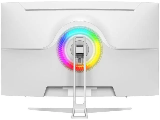 Alt view image 3 of 5 - CRUA 32" White Curved Monitor, 4K UHD(3840*2160P) 1500R VA Screen, 75Hz Computer Monitor Supports AMD Freesync, 120% sRGB, Built-in speakers, Blue Light Filter,Wall Mountable Installs(HDMI 2.0/DP 1.4)