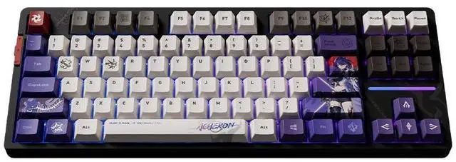 Alt view image 2 of 3 - HOYOVERSE Honkai: Star Rail Acheron Backlight Mechanical Keyboard (87 Keys) - Kailh Box Pearl Purple Switch
