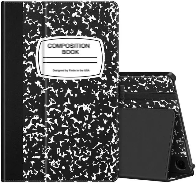 Main image of Fintie Folio Case for Amazon Fire Max 11 (13th Generation, 2023 Release) - Premium Vegan Leather Slim Fit Folding Stand Cover for Fire 11 Max Tablet with Auto Sleep/Wake, Composition Book