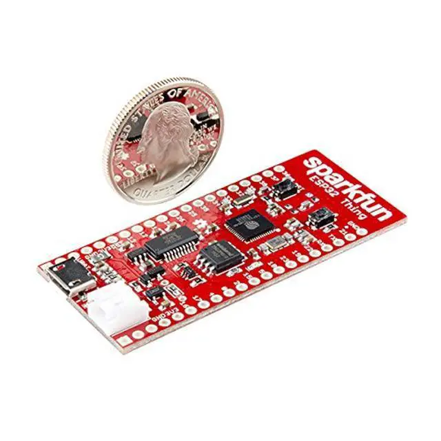 Alt view image 4 of 5 - SparkFun ESP32 Thing Developement Board WiFi & microcontroller Compatible with Bluetooth for IoT & prototyping Projects w/Integrated LiPo Battery Charger 4MB Flash Memory 3 to 3.6V Operating Range