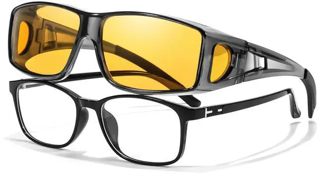 Main image of LVIOE Blue Light Blocking Over Glasses for Computer Gaming Phone TV Eyeglasses Anti Eyestrain Improve Sleep Quality LB0311M