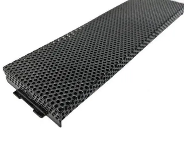 Alt view image 2 of 4 - 2-Pack HIGH POWER Universal Desktop PC Tower Perforated Mesh Metal 5.25" Optical Drive Bay Cover Plates (2pcs of U5BC)