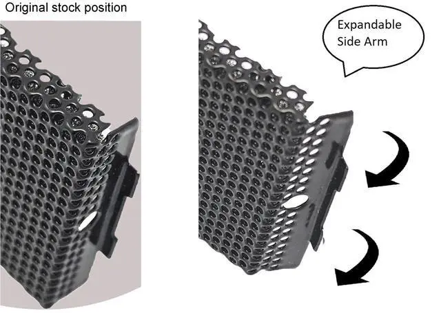 Alt view image 3 of 4 - 2-Pack HIGH POWER Universal Desktop PC Tower Perforated Mesh Metal 5.25" Optical Drive Bay Cover Plates (2pcs of U5BC)