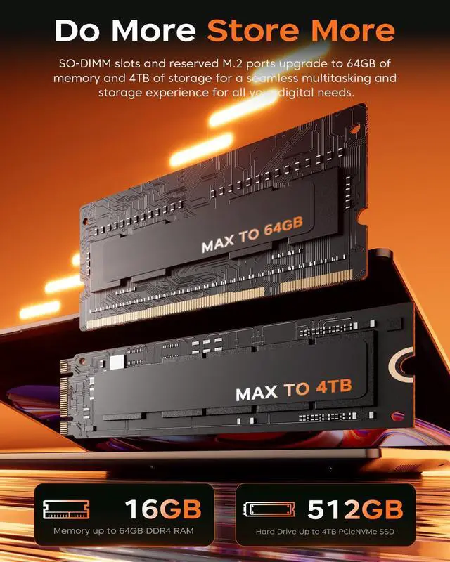 Alt view image 5 of 5 - KAIGERR Gaming Laptop, 16.0inch Laptop Computer with MD Ryzen 7 5825U(8C/16T, Up to 4.5GHz), 16GB RAM 512GB NVMe SSD Windows 11 Laptop, Radeon RX Vega 8 Graphics,WiFi 6, Backlit KB