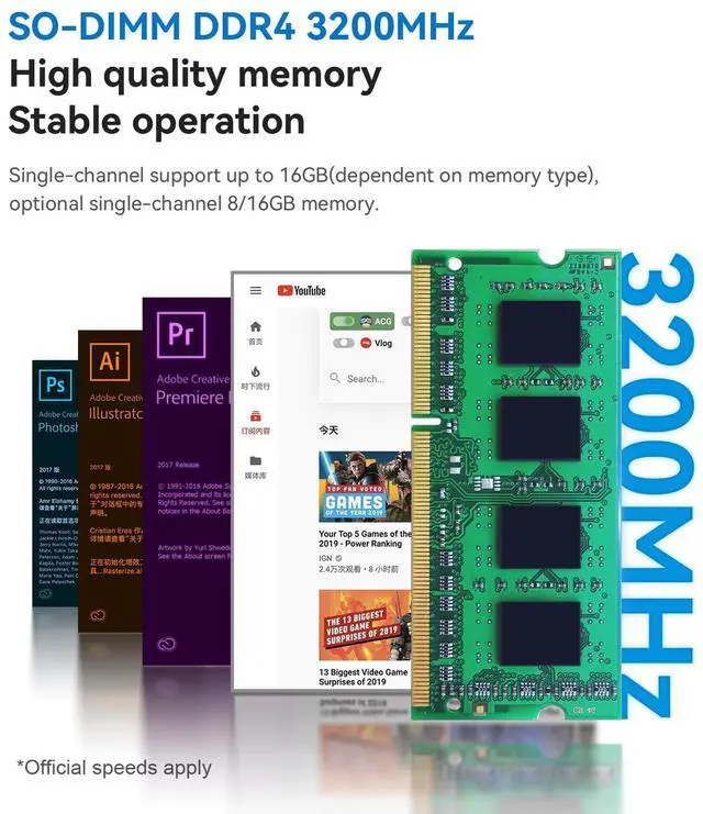 Alt view image 4 of 5 - Beelink MINI S12 Pro Mini PC Intel 12th Lake N95(up to 3.4GHz 4C/4T), Mini Computers 8GB DDR4 256GB SSD, Dual HDMI 4K Displays, Support WIFI6/BT5.2/Home/Office/Openwrt/2.5Gbps/W11 Home