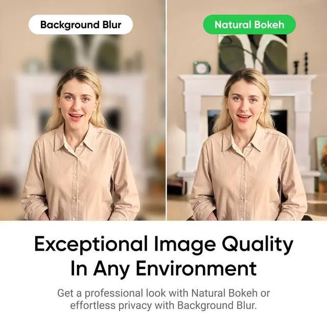 Alt view image 4 of 5 - Insta360 Link 2C Tripod Bundle - 4K Webcam for PC/Mac, 1/2" Sensor, Auto Framing, HDR, AI Noise-Canceling Mic, Gesture Control for Streaming, Video Calls, Gaming, Works with Zoom, Teams, Twitch & More