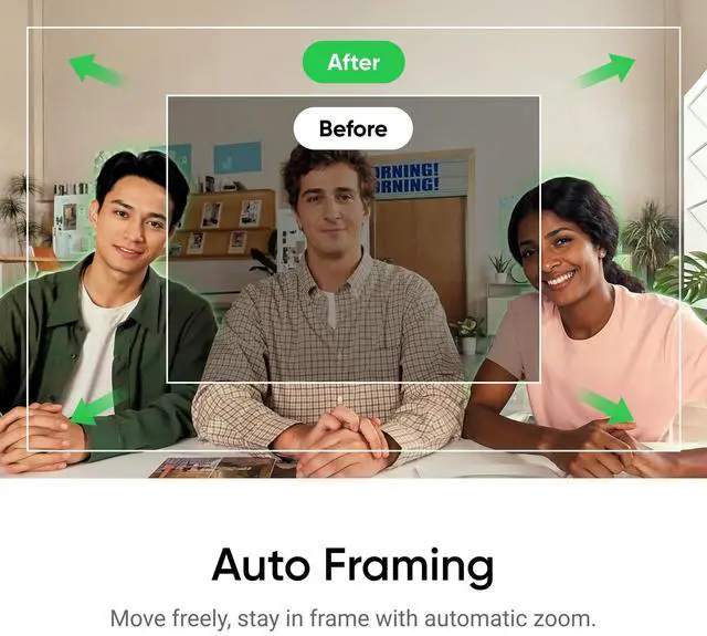 Alt view image 5 of 5 - Insta360 Link 2C Tripod Bundle - 4K Webcam for PC/Mac, 1/2" Sensor, Auto Framing, HDR, AI Noise-Canceling Mic, Gesture Control for Streaming, Video Calls, Gaming, Works with Zoom, Teams, Twitch & More