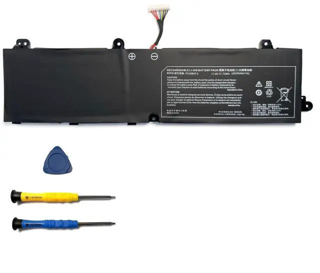 Main image of HBFVG PC50BAT-3 3ICP6/64/115 Laptop Battery Replacement for Schenker Key 15 Comet Lake 15 Gaming CLEVO PC50DN2 PC50S THUNDEROBOT 911 P1 EUROCOM RX315 NH57AF1 SYSTEM76 Oryx PRO 6 Series(11.4V 73Wh)