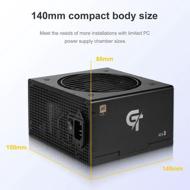 Alt view image 5 of 5 - SAMA Black 850W Power Supply - Fully Modular 80 Plus Gold Certified ATX 3.1 & PCIE 5.1 Compliant Power Supply, Supports RTX 30/40 Series GPUs