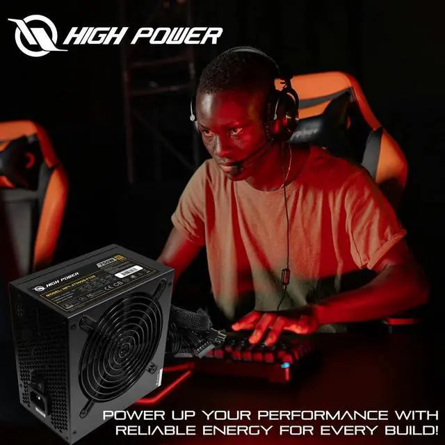 Alt view image 5 of 5 - HIGH POWER 750W 80 Plus Gold Certified PC Power Supply ATX 3.0 Compatible & PCIe 5.0 Compliant, Active PFC with Whisper 120mm Fan for Quiet Operation, and Reliable Performance