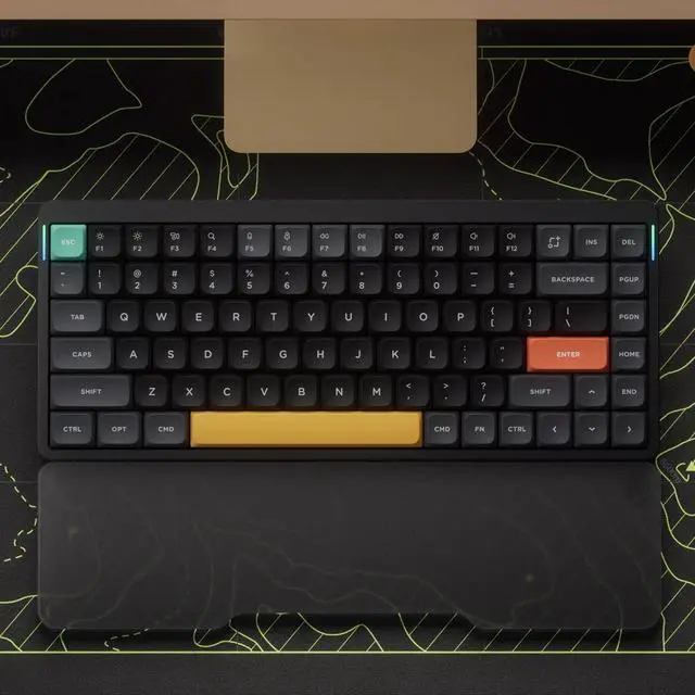 Alt view image 3 of 5 - nuphy Air75 V2 Low Profile Wireless Mechanical Keyboard, Hot-swappable, Supports Bluetooth/2.4g/USB-C Connectivity (Black, Gateron Moss Switches)