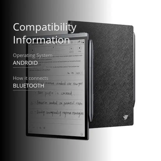 Alt view image 3 of 5 - iFLYTEK AINOTE Air 2 Bundle - Black Folio Case, 8.2-inch AI Note-Taking Tablet Writing Paper Tablets, Digital Notebook with Pen, Voice-to-Text Transcription, Multi-Languages Chatgpt Support
