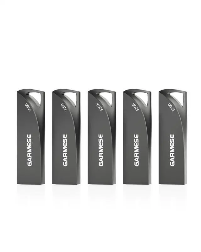 Main image of GARMESE 32GB USB 3.0 Flash Drive, 5-Pack Waterproof Metal USB Memory Stick, Slim Thumb Drive Portable Pen Drive with Keychain Hole Stylish Jump Drive for Computer/Car/Smart TV