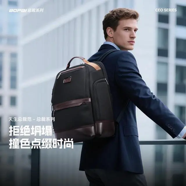 Alt view image 3 of 5 - BOPai Business Backpack Men