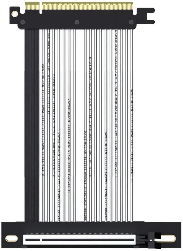 Main image of GLOTRENDS 150mm PCIe 5.0 X16 Riser Cable Right Angle for GPU Server, Support Cascading to Extend Length, Industrial-Grade Performance