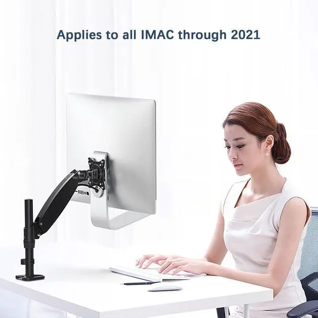 Alt view image 2 of 5 - HEHELISAIL Vesa Adapter Plate Bracket Kit for Pre-2021 Version of The iMac Series Monitors Vesa Up to 100x100 Aluminum Alloy