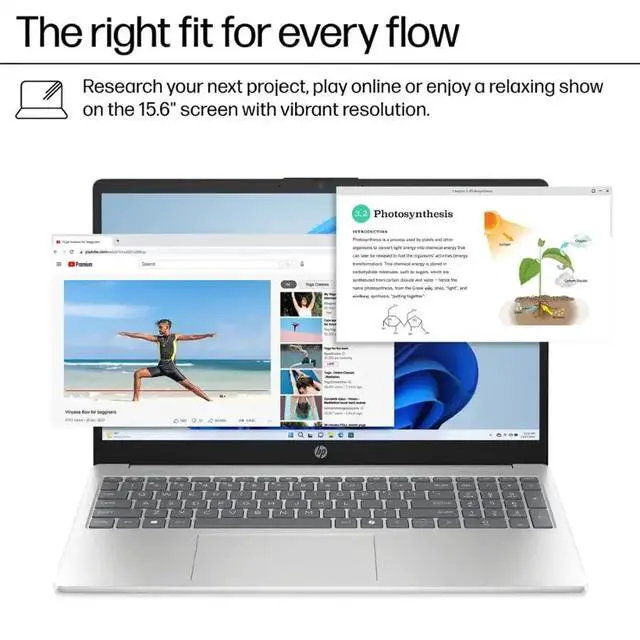 Alt view image 3 of 5 - HP Pavilion 15.6" Touchscreen Business Laptop | AMD Ryzen 5 7520U | 16GB RAM, 1TB PCIe SSD | Numeric Keypad | Webcam | Microsoft Copilot AI 2025 | Wi-Fi 6 | HDMI | Windows 11 Pro | W/Pen