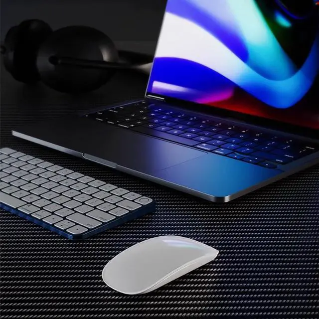 Alt view image 2 of 5 - Ultra Thin Gaming Desk Pad Mat, Carbon Fiber Texture Large Mouse Pad, for Home Office Protection and Decor, Double Sided(B,31.5"x15.8")