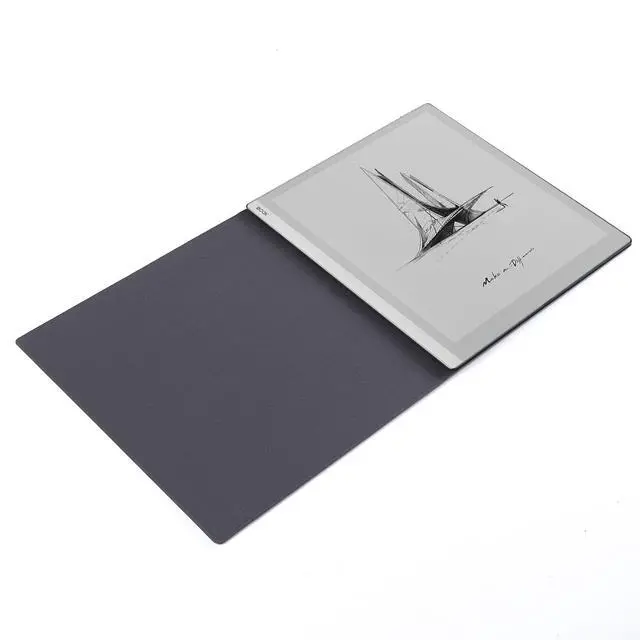 Alt view image 5 of 5 - LaoShuSheng Magnetic Case for 10.3" Onyx Boox Go 10.3 ePaper Tablet (2024 Released) - Ultra-Thin Lightweight, PU Leather Book Folio Cover with Auto Sleep/Wake (Cloth Black)