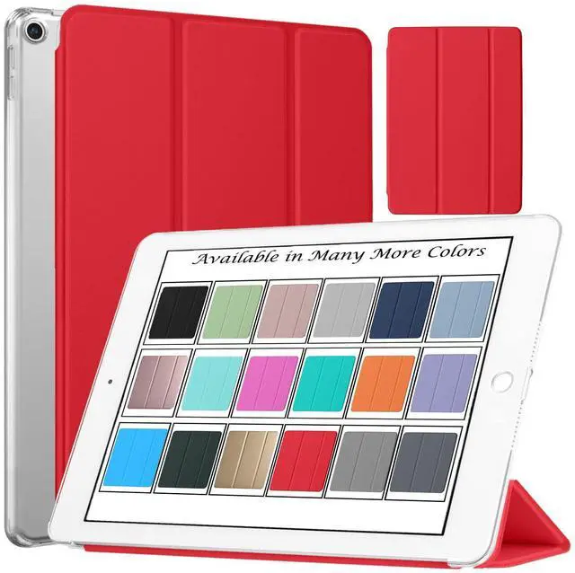 Main image of DuraSafe Cases for iPad 9.7 Inch 5 6 Air 1 2 [iPad 5th 6th Air 1st 2nd ] A1893 A1954 A1822 A1823 A1567 A1566 A1474 A1475 A1476 MRJN2LL/A MR7G2LL/A MGLW2LL/A MGL12LL/A Hard Smart PC Back Cover - Red