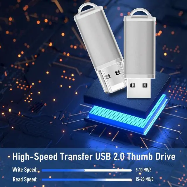 Alt view image 2 of 5 - USB Thumb Drive 8GB Flash Drives 20 Pack, Nicepicten Memorias USB 2.0 Memory Stick FAT32 Flash Zip Drive 8 GB Jump Drives Multipack Pendrive with Landards and Lables (Sliver 8GB, 20 Pieces)