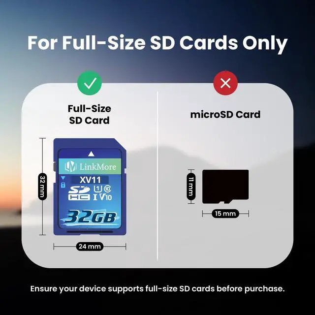 Alt view image 2 of 5 - LinkMore 32GB (5pack) Full-Size SD Card, SDHC Compatible with Camera Full HD Video, PC, UHS-I, U1, V10, Class 10, Read Speed Up to 96 MB/s, Write Speed Up to 25MB/s