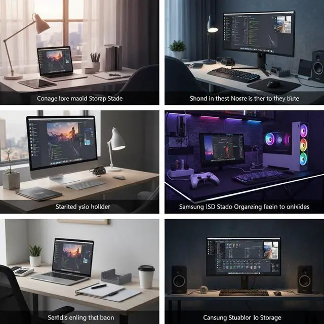 Alt view image 5 of 5 - for Samsung SSD/T5/T7/T7/T9 Holder Organizer Stand Solid State Drive Organizer, Vertical Space-Saving Organizer with Non-Slip Base, Non-Slip Base (Gray)