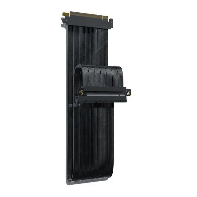 Alt view image 2 of 5 - SSUPD PCIe 5.0 x16 Riser Cable 200/320/440mm  32 GT/s Transmission, 128 GB/s (256 Gbps) Bandwidth  GPU RTX 5090/5080 & RX 9070 XT & ITX Case Ready (PCIe 5.0 Straight 320mm)