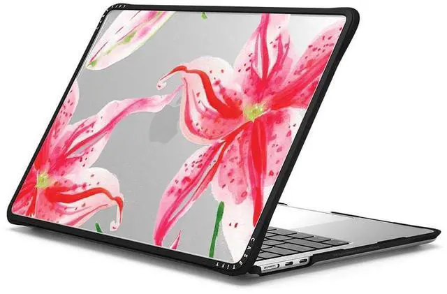 Alt view image 2 of 2 - CASETiFY Impact MacBook Air 13.6" (M2-M4) Case [Cushioned Impact Corners/Scratch-Resistant/Anti-Slip Grip] - Stargazer Lily - Clear Black