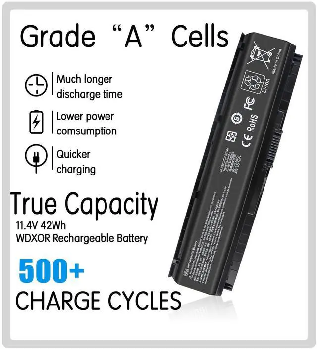 Alt view image 2 of 5 - PA06 849911-850 Laptop Battery for HP Omen 17 17-w 17-ab200 17t-ab00 17-w000 17-w200 17-w053dx 17-w253dx 17-w033dx 17-ab011nl 849571-221 849571-241 849571-251 PA06062 HQ-TRE HSTNN-DB7K TPN-Q174 HQ-TRE