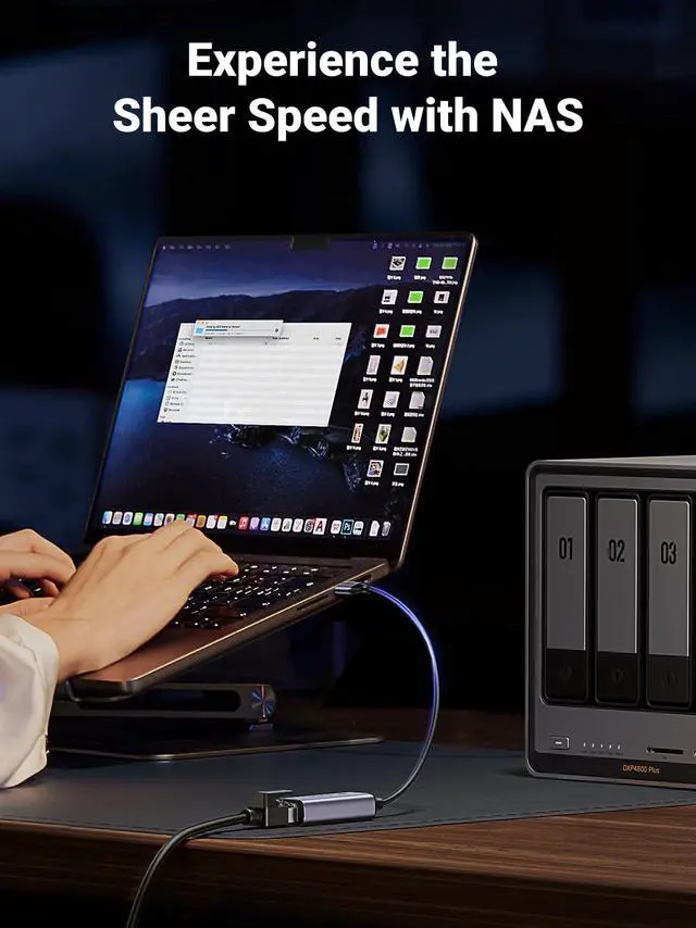 Alt view image 3 of 5 - UGREEN USB to Ethernet Adapter, 1000Mbps Ethernet Adapter with USB 3.0 Bundle with UGREEN 2.5Gb USB to Ethernet Adapter, Ethernet to USB Adapter for Laptop, Aluminum