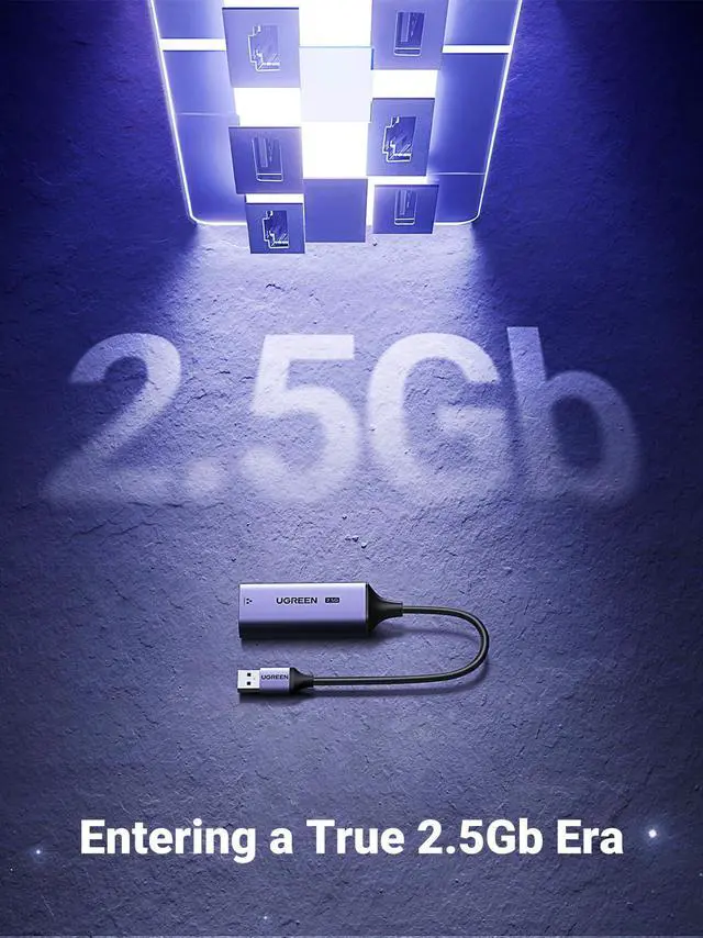 Alt view image 2 of 5 - UGREEN USB to Ethernet Adapter, 1000Mbps Ethernet Adapter with USB 3.0 Bundle with UGREEN 2.5Gb USB to Ethernet Adapter, Ethernet to USB Adapter for Laptop, Aluminum