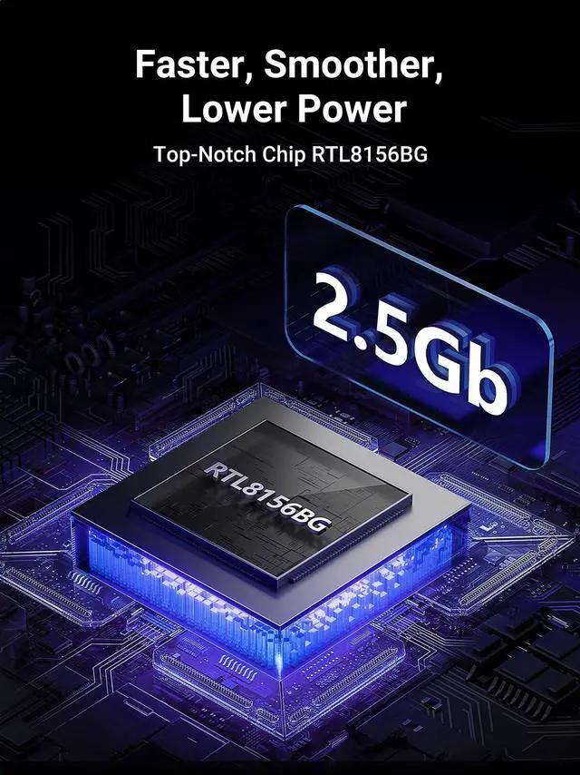 Alt view image 5 of 5 - UGREEN USB to Ethernet Adapter, 1000Mbps Ethernet Adapter with USB 3.0 Bundle with UGREEN 2.5Gb USB to Ethernet Adapter, Ethernet to USB Adapter for Laptop, Aluminum