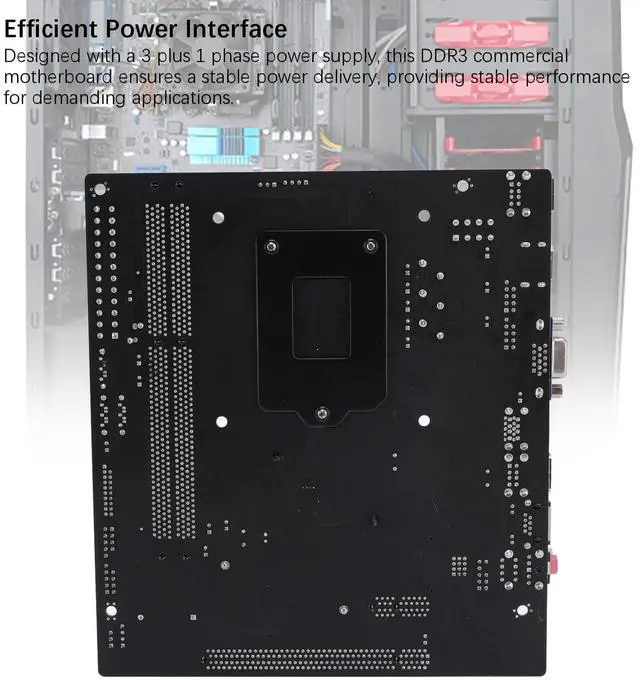 Alt view image 4 of 5 - B85M - A Motherboard, 2xDDR3 Memory Max 32GB, LGA1150 CPU, PCI E2.0X16, Serial ATA 3.0x2, VGA, HDMI, M.2 ATX Mainboard for Core i3, i5, i7 4th Gen
