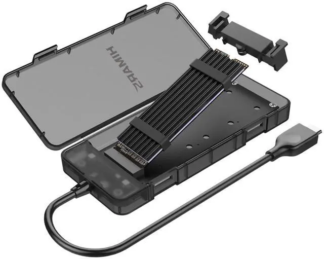 Main image of HIMARS M.2 NVMe (PCIe) SSD Tool-Free Enclosure to USB 3.2 Gen 2 Type C (US-2575)