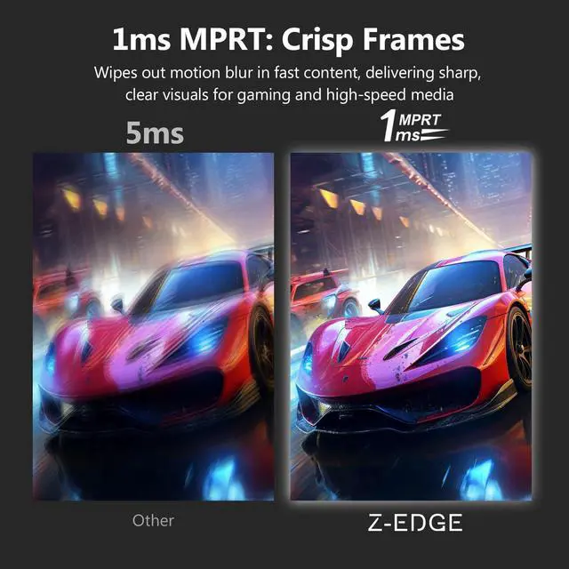 Alt view image 5 of 5 - Z-Edge 27-inch 4K Gaming Monitor, 120Hz UHD 3840x2160 IPS Monitor, S274K 1ms MPRT Refresh Rate, 16.7M Colors, HDMI 2.0 x2 and DP 1.4 x 2