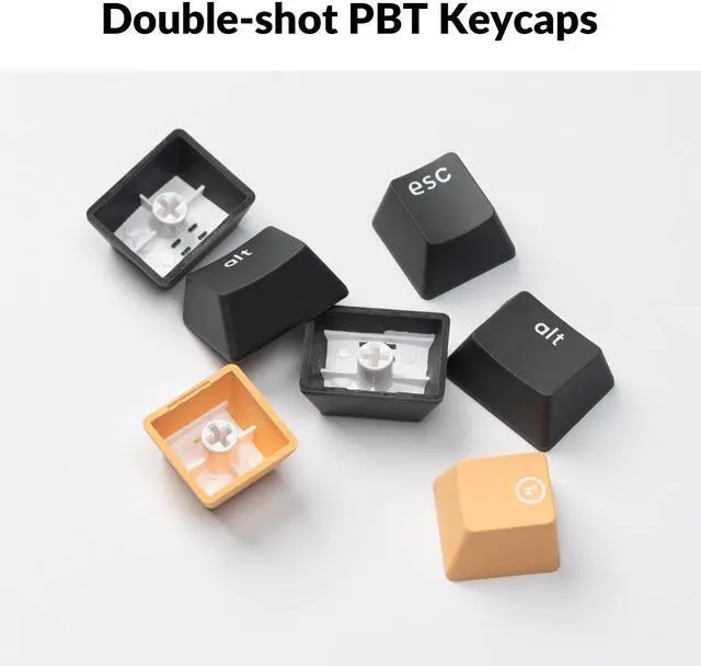 Alt view image 4 of 5 - Keychron C1 Pro Wired Mechanical Keyboard TKL Layout, QMK Programmable RGB Backlit with Hot-swappable K Pro Red Switch, OEM Profile Double-Shot PBT Keycaps Compatible for Mac Windows Linux