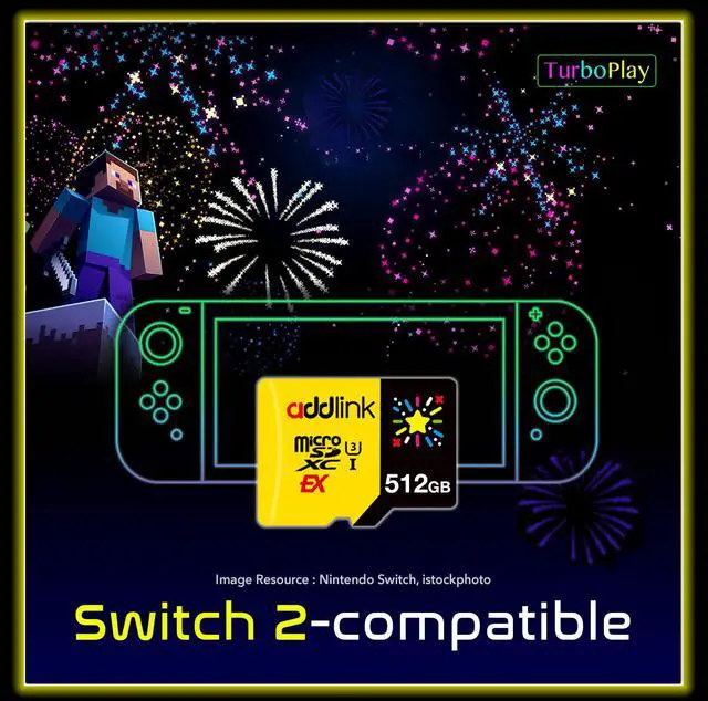 Alt view image 4 of 5 - addlink 512GB Gaming microSD Express Card for Nintendo-Switch 2, Speed Up to R/W 880/750 MB/s MicroSDXC Express Memory, ROG Ally, Steam Deck, Camera UHS-I, C10, U3, V30, Full HD 4K