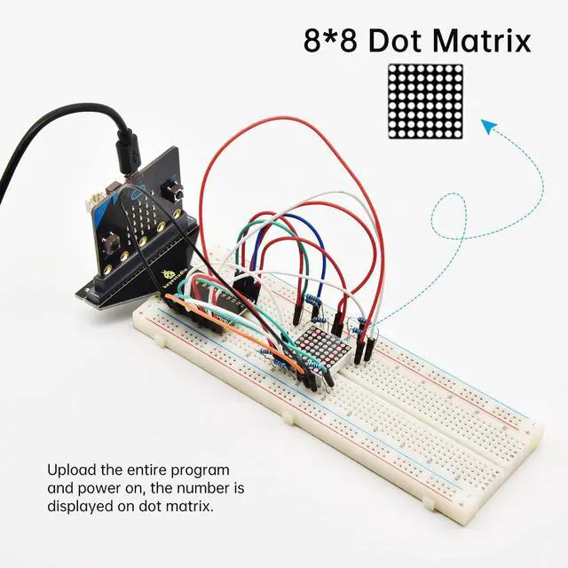 Alt view image 4 of 5 - KEYESTUDIO Micro:bit Starter Kit with 40+ Sensors & Modules,Compatible with Micro:bit V2,STEM Coding Projects for Beginners,Includes Online Tutorials & Sample Code
